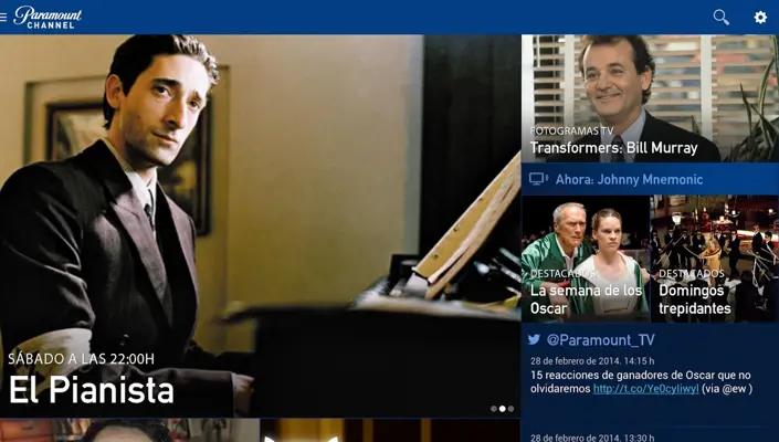 Paramount Channel android App screenshot 1